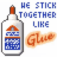 Glue Gluea GIF - Glue Gluea We Stick Together Like Glue GIFs