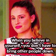 Glee Quinn Fabray GIF - Glee Quinn Fabray When You Believe In Yourself GIFs