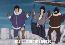 Hes Outside My House Lupin Iii GIF - Hes Outside My House Lupin Iii Goemon Ishikawa GIFs
