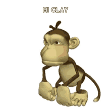 Hi Clay GIF - Hi Clay Monkey GIFs