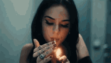 Maggie Lindemann She Knows It GIF - Maggie Lindemann She Knows It Cigarette GIFs