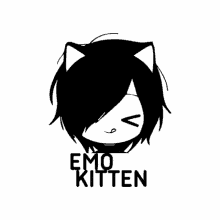 emokitten little emo kitten emo kitten anime