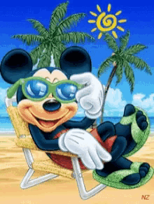 Coucoubisous Micky Mouse GIF - Coucoubisous Micky Mouse Summer GIFs