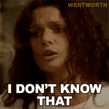 I Dont Know That Bea Smith GIF - I Dont Know That Bea Smith Wentworth GIFs