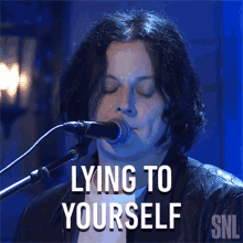 Lying To Yourself Jack White GIF - Lying To Yourself Jack White Saturday Night Live GIFs
