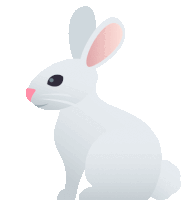 Rabbit Nature Sticker - Rabbit Nature Joypixels Stickers