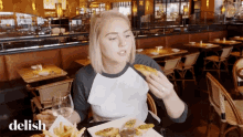 Food Tasting Reaction Fried Spring Roll GIF - Food Tasting Reaction Food Tasting Fried Spring Roll GIFs