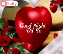 good night with heart wishes gif good night kulfy