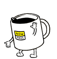 Coffee Dancing Mug Sticker - Coffee Dancing Mug Cup Stickers