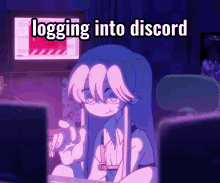 logging into discord
