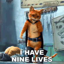 I Have Nine Lives Puss GIF - I Have Nine Lives Puss Puss In Boots The Last Wish GIFs