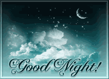good night moon stars clouds twinkle