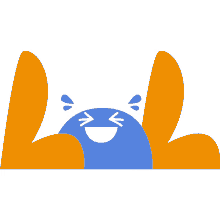 laughing blue