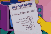 Report Card Fudged GIF - Report Card Grades Failing GIFs