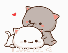 I Love You Mochi Mochi Peach Cat GIF - I Love You Mochi Mochi Peach Cat Pet Head GIFs