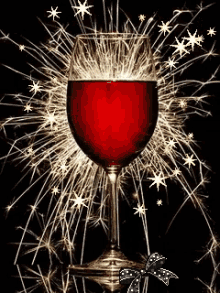 sparkling wine red wine