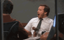 Cool GIF - Shocked Jawdropped Parks And Rec GIFs
