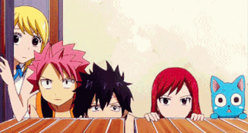Fairy Tail Anime GIF - Fairy Tail Anime Shocked - Discover & Share GIFs