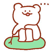 Bear Cute Sticker - Bear Cute White Stickers