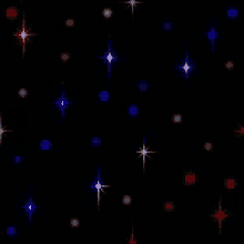 red white blue 4th of july twinkle stars