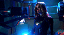 Captain Marvel Carol Danvers GIF - Captain Marvel Carol Danvers Tesseract GIFs
