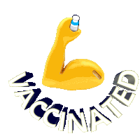 Vaccinated Covid Vaccine Sticker - Vaccinated Covid Vaccine Covid Stickers