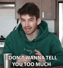 I Dont Wanna Tell You Too Much Joey Kidney GIF - I Dont Wanna Tell You Too Much Joey Kidney Joey Kidney Channel GIFs