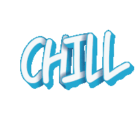 Cool Chill Sticker - Cool Chill Typography Stickers