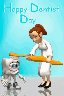 Happy Dentist Day Brush GIF - Happy Dentist Day Brush GIFs