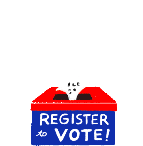 100days Register To Vote Sticker - 100days Register To Vote Vote Stickers