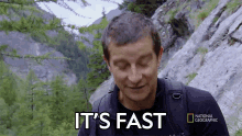 its fast bear grylls alex honnold rappels into a ravine running wild with bear grylls its quick high speed