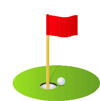 Flag In Hole Joypixels Sticker - Flag In Hole Joypixels Golf Stickers