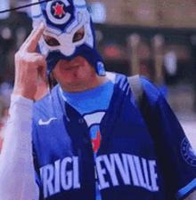 Chicago Cubs Masked Fan GIF - Chicago Cubs Masked Fan GIFs