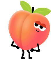 Peach Dance Sticker - Peach Dance Butt Stickers
