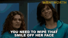 you need to wipe that smile of her face bea smith maxine conway wentworth revenge