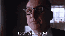Lord Its A Miracle Warden Norton GIF - Lord Its A Miracle Warden Norton The Shawshank Praise The Lord GIFs