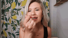 Putting Lipstick Danielle Marie Carolan GIF - Putting Lipstick Danielle Marie Carolan Makeup GIFs