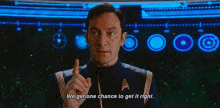 We Get One Chance To Get It Right Jason Isaacs GIF - We Get One Chance To Get It Right Jason Isaacs Captain Gabriel Lorca GIFs