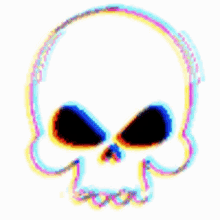 Skull Glitch GIF - Skull Glitch Mad GIFs