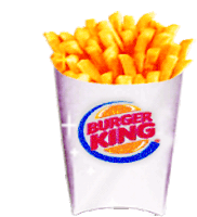 Burger King Fries Sticker - Burger King Fries Yum Stickers