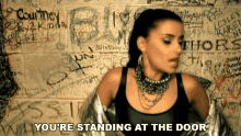 Youre Standing At The Door Nelly Furtado GIF - Youre Standing At The Door Nelly Furtado Do It Song GIFs