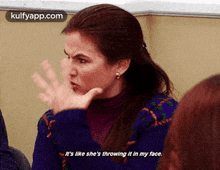 It'S Like She'S Throwing It In My Face..Gif GIF - It'S Like She'S Throwing It In My Face. Person Human GIFs