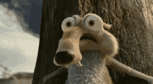 Ice Age Squirrel GIF - Ice Age Squirrel Scared GIFs