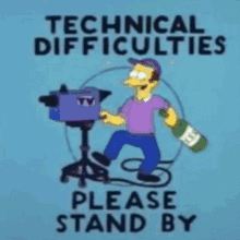 Problemastecnicos Los Simpsons GIF - Problemastecnicos Los Simpsons Technicaldifficulties GIFs