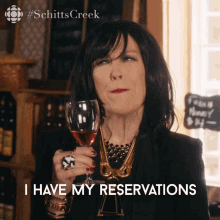I Have My Reservations Moira Rose GIF - I Have My Reservations Moira Rose Moira GIFs