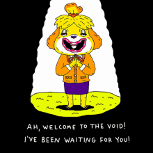 Animal Crossing Isabelle GIF - Animal Crossing Isabelle Welcome To The Void GIFs