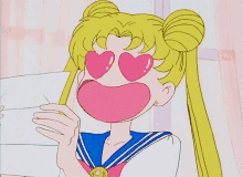 anime sailor moon hearts love heart eyes