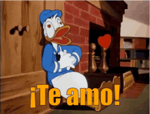 Te Amo Corazones Pato Donald GIF - I Love You Hearts Donald Duck GIFs