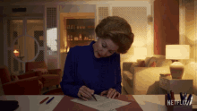 Reading Margaret Thatcher GIF - Reading Margaret Thatcher Gillian Anderson GIFs