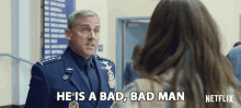 Hes A Bad Bad Man General Mark R Naird GIF - Hes A Bad Bad Man General Mark R Naird Steve Carell GIFs